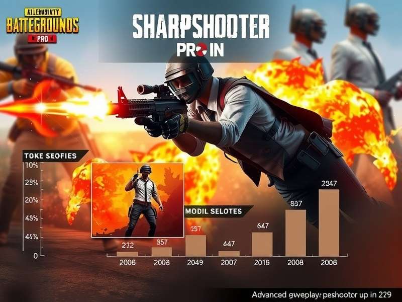 Chart showing PUBG Sharpshooter Pro IN growth statistics in India